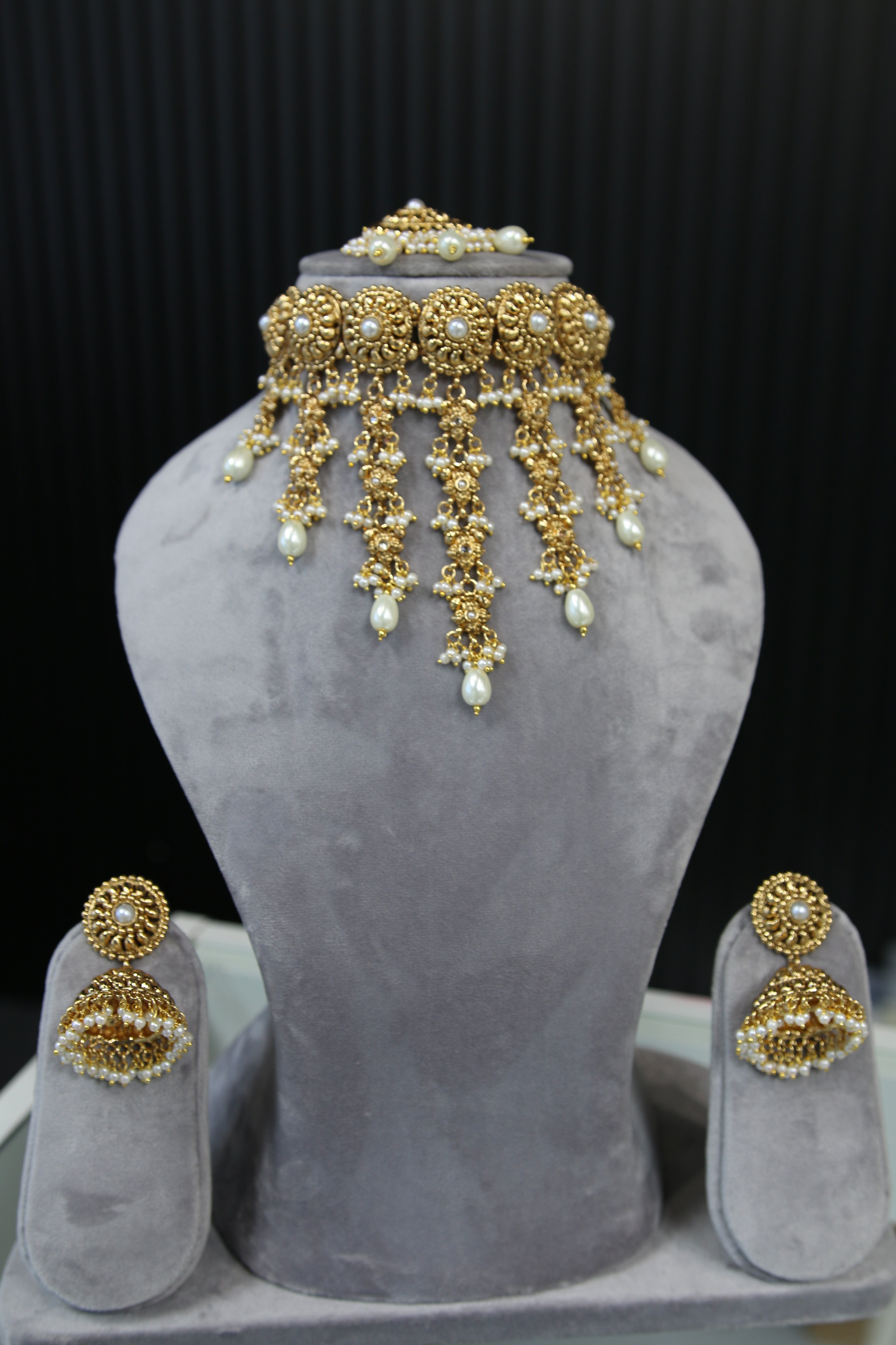 Gold Plated Waterfall Set