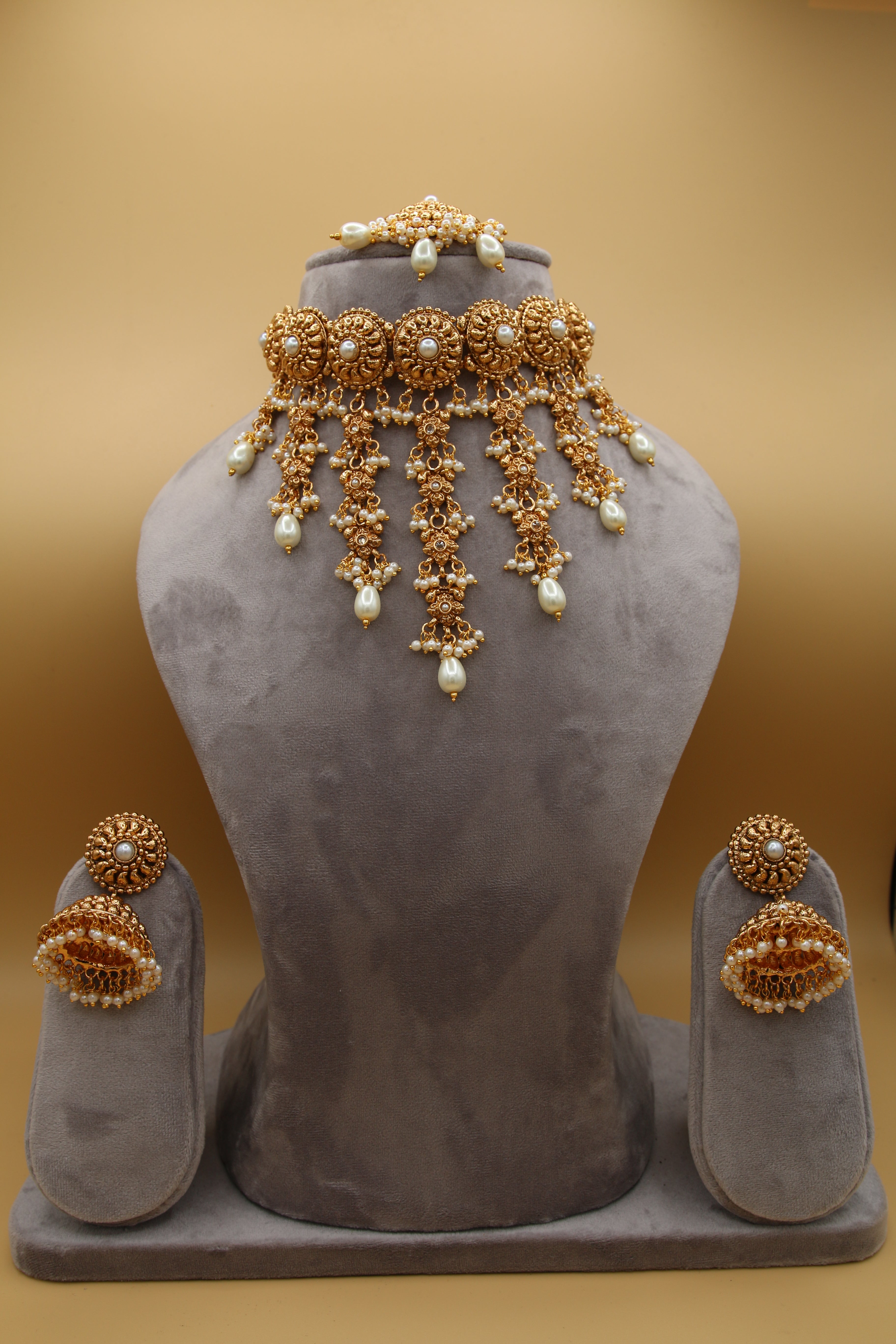 Gold Plated Waterfall Set