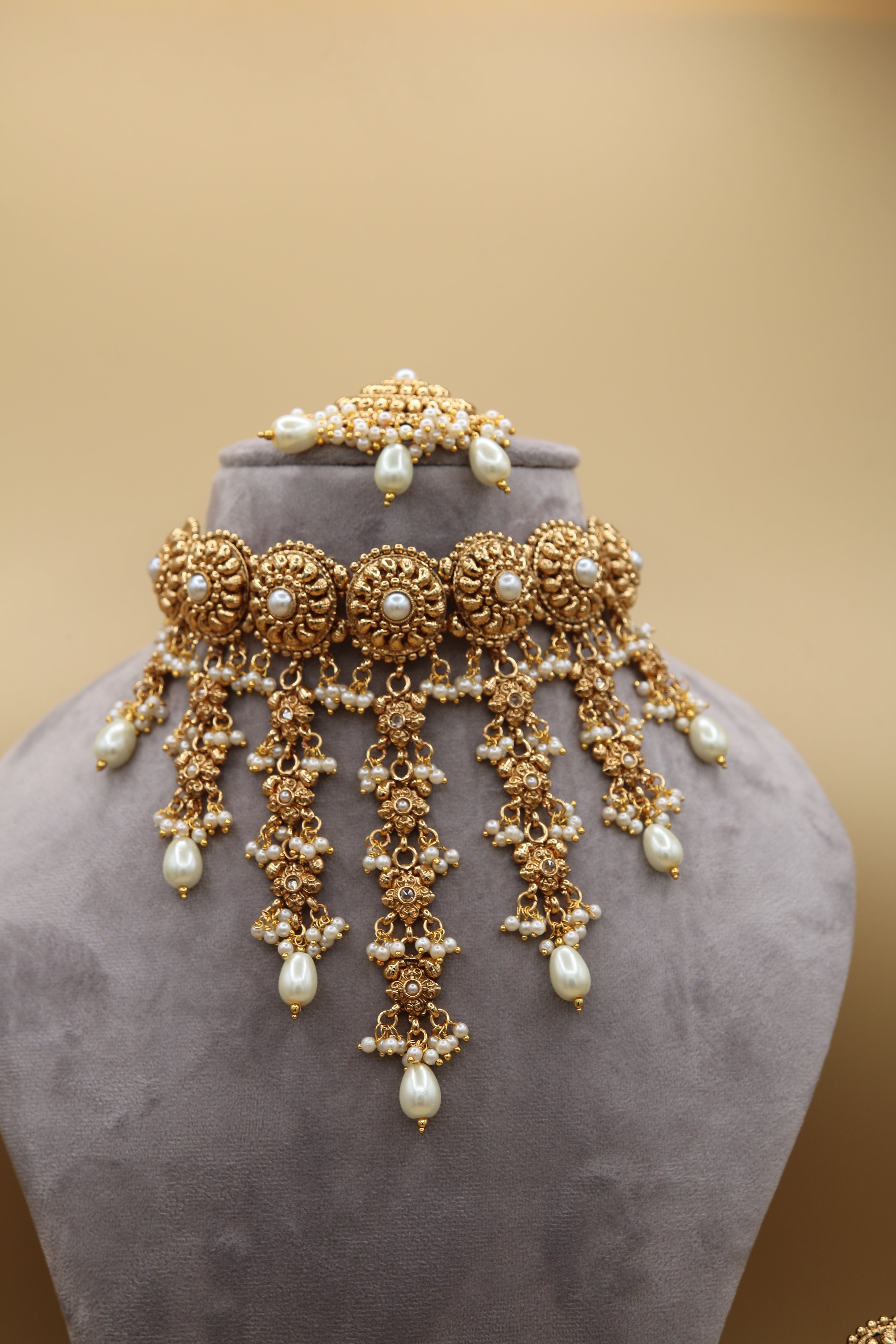 Gold Plated Waterfall Set