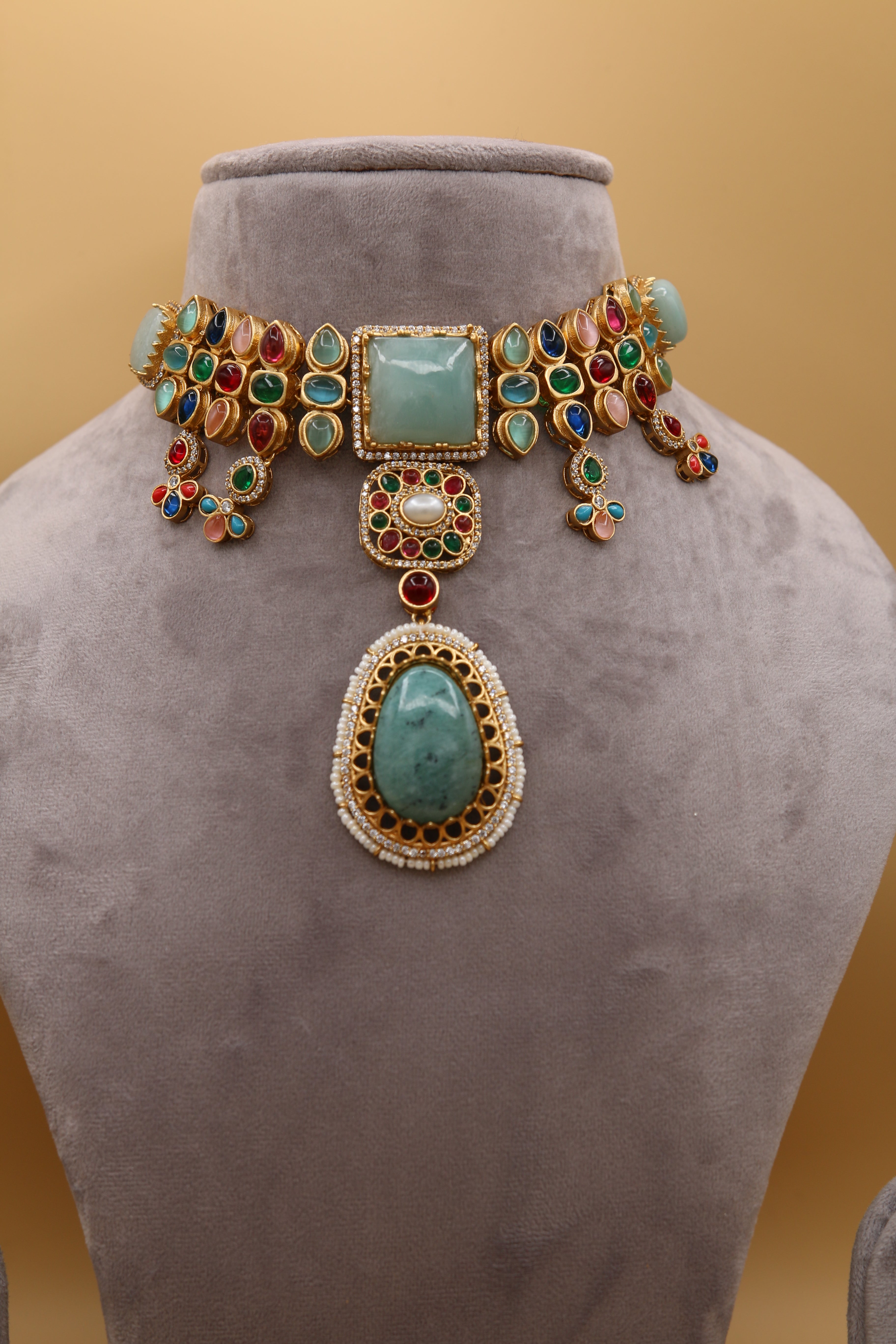 Sabyasachi-Inspired Multistone Choker Set